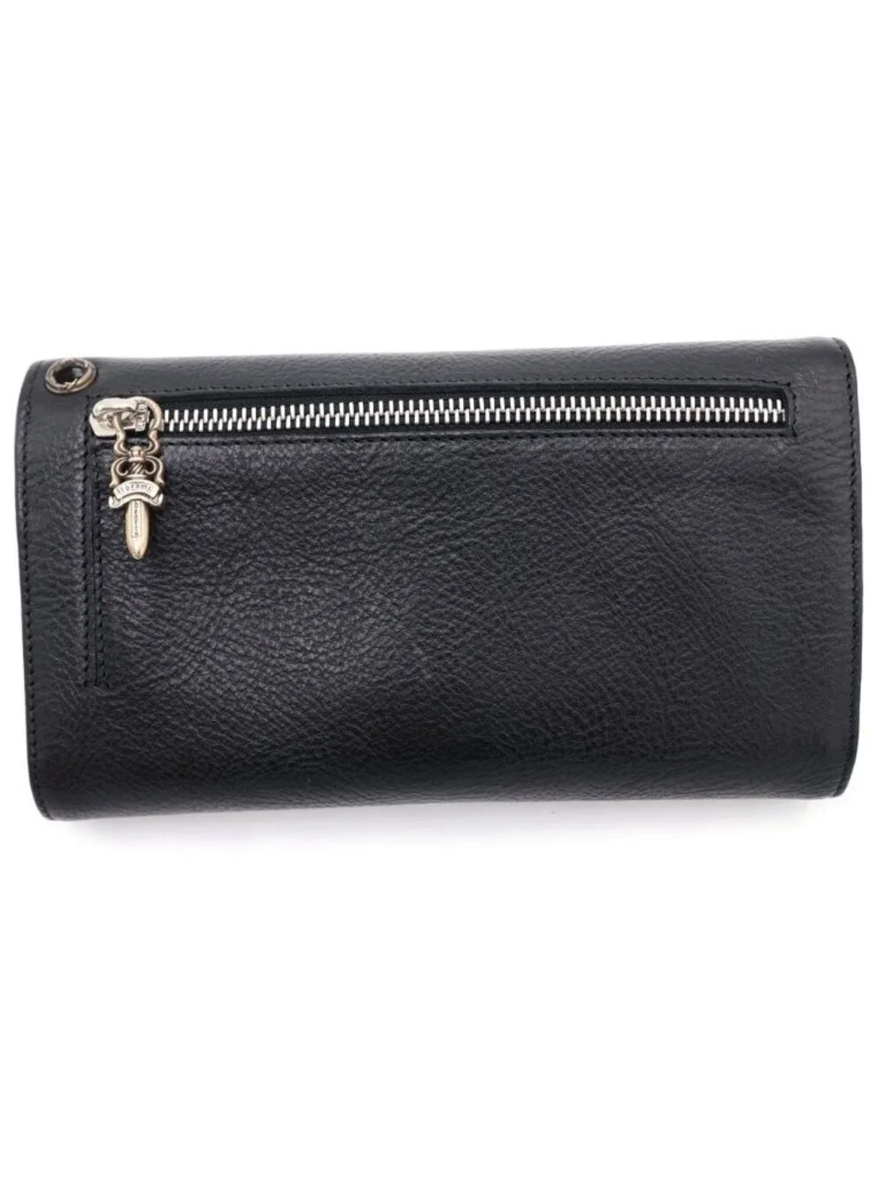 Chrome Hearts Wave Leather Wallet Black